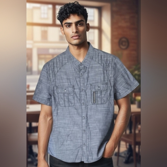 Rock & Republic Other - Rock & Republic Short Sleeve Blouse Large (BL11)